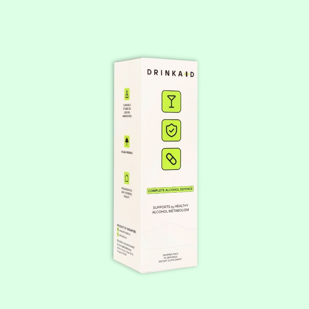 DrinkAid Hangover Pills | Singapore's #1 Anti-Hangover Supplement (Sharing Pack)