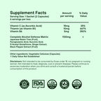 Drinkaid Complete Alcohol Defence supplement facts