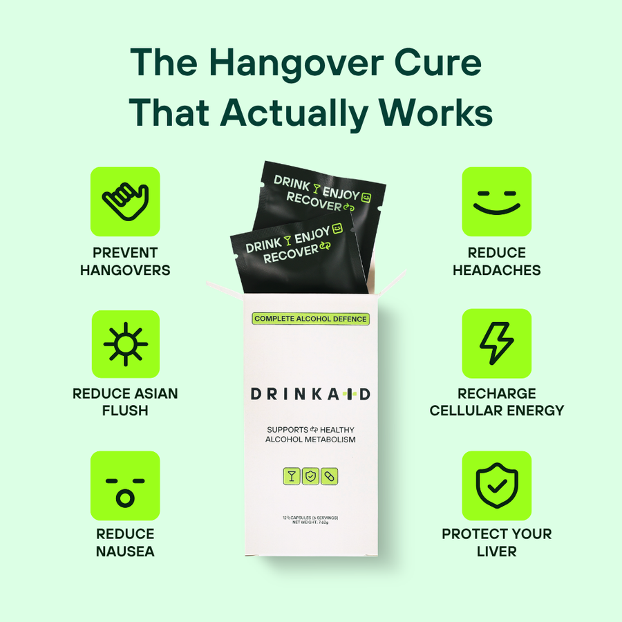 Benefits of Drinkaid Complete Alcohol Defence 
