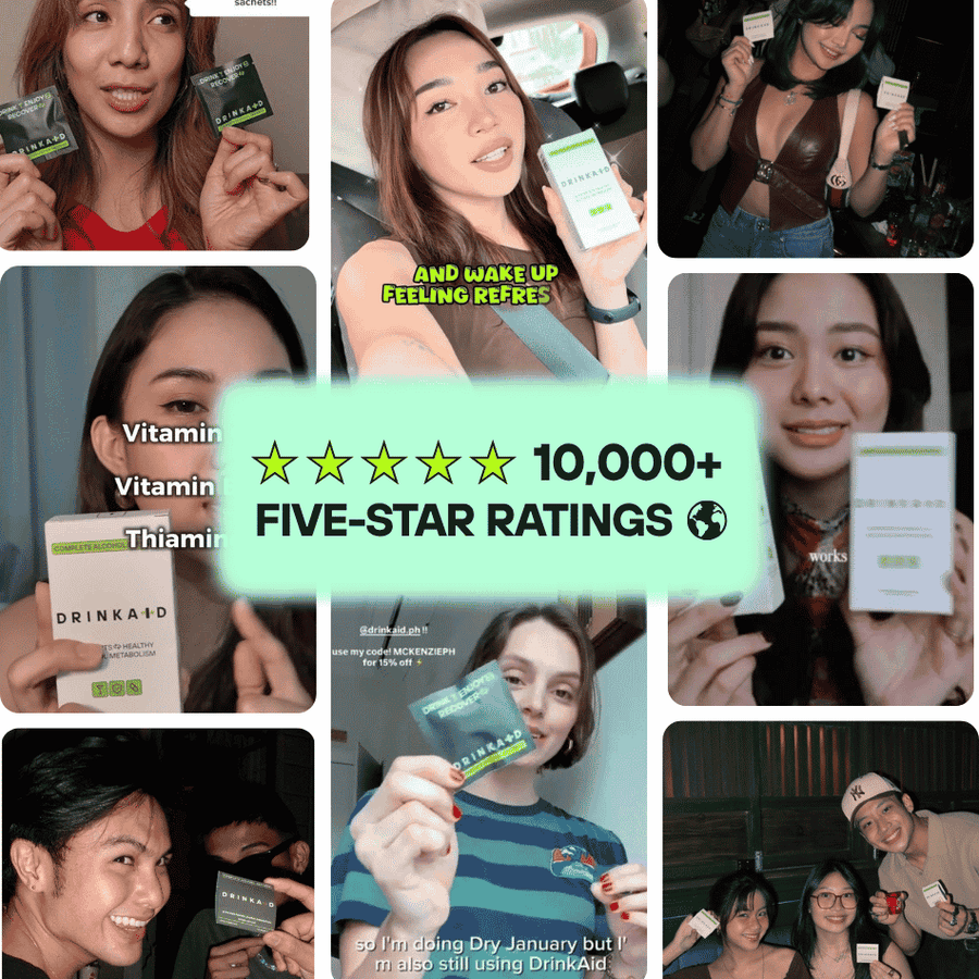 Influencers that give 5-star ratings on Drinkaid Complete Alcohol Defence